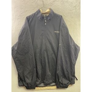 VINTAGE NIKE GOLF 1/4 zip Black WINDBREAKER JACKET SIZE XL